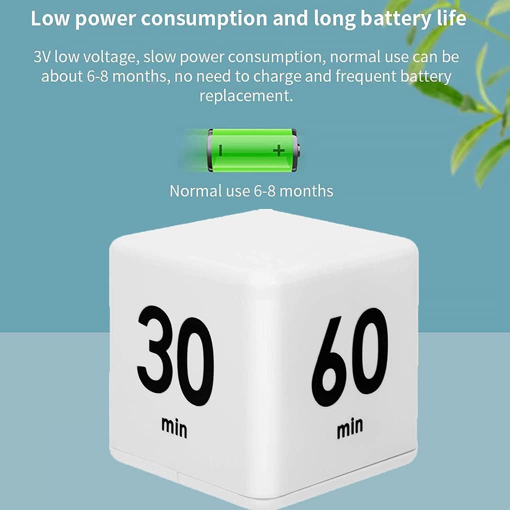 JOYIT Cube Timer - 15, 20, 30 and 60 Minutes Countdown Timer for Kitchen, Outdoor and Workout