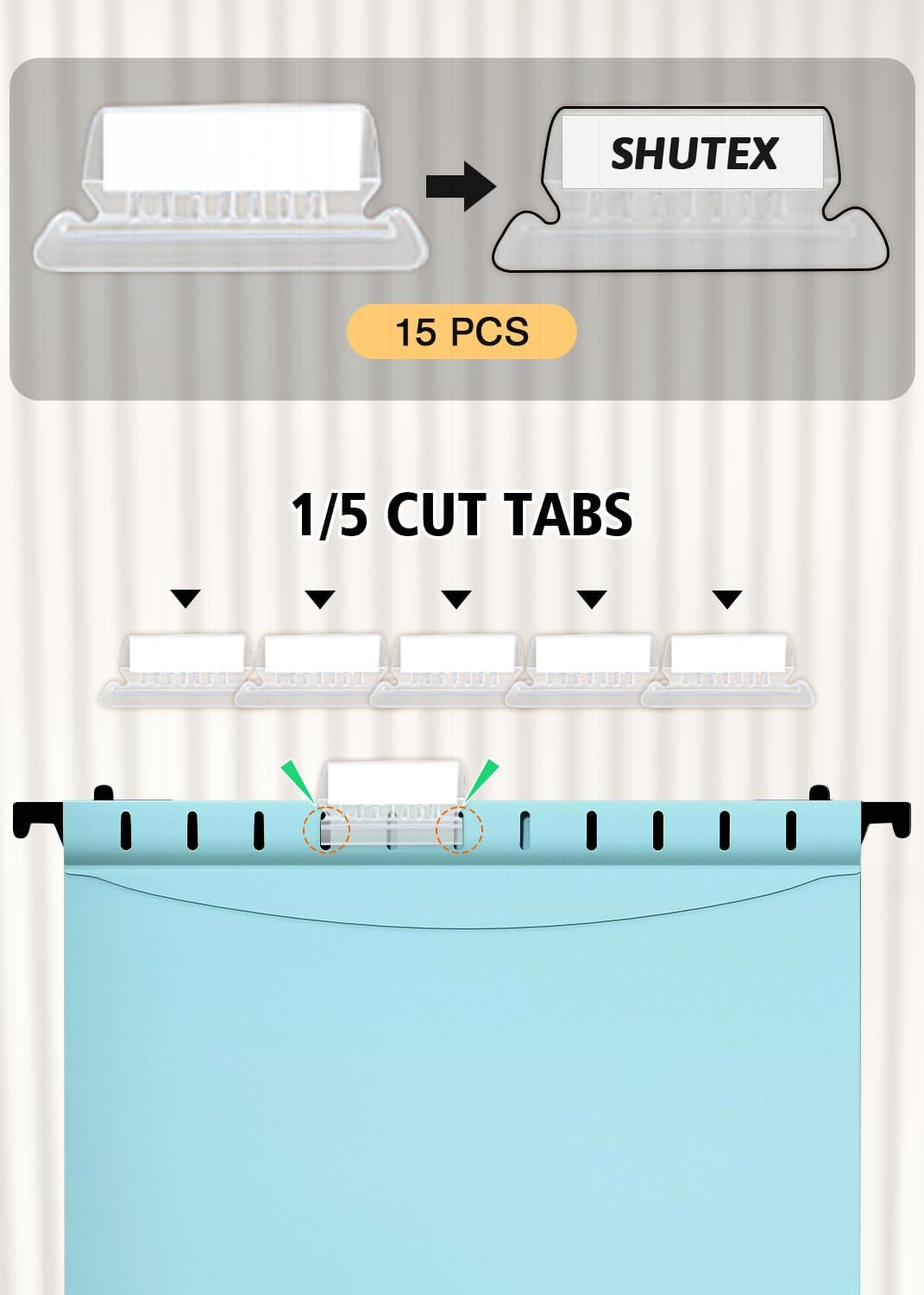 Extra Capacity Plastic Hanging File Folders, 12 Pack Reinforced Hang Folder, Heavy Duty 2 Inch Expansion, Filing Cabinet Folders Letter Size for Bulk Files/Medical Charts(Haze Blue)