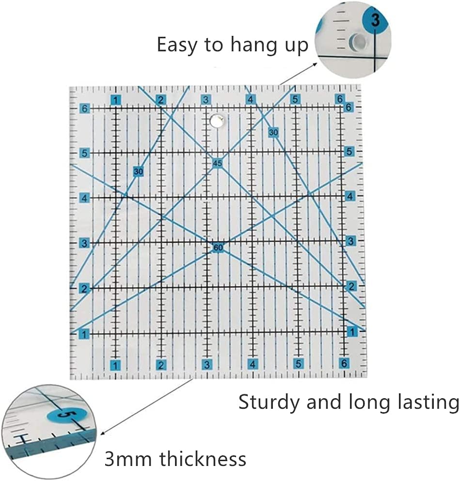39 Pcs Rotary Cutter Set Blue - Quilting Kit incl. 45mm Fabric Cutter with 5 Extra Blades, A4 Cutting Mat, 2 Craft Knife Set, Quilting Ruler and Sewing Clips, Ideal for Crafting, Sewing, Patchworking