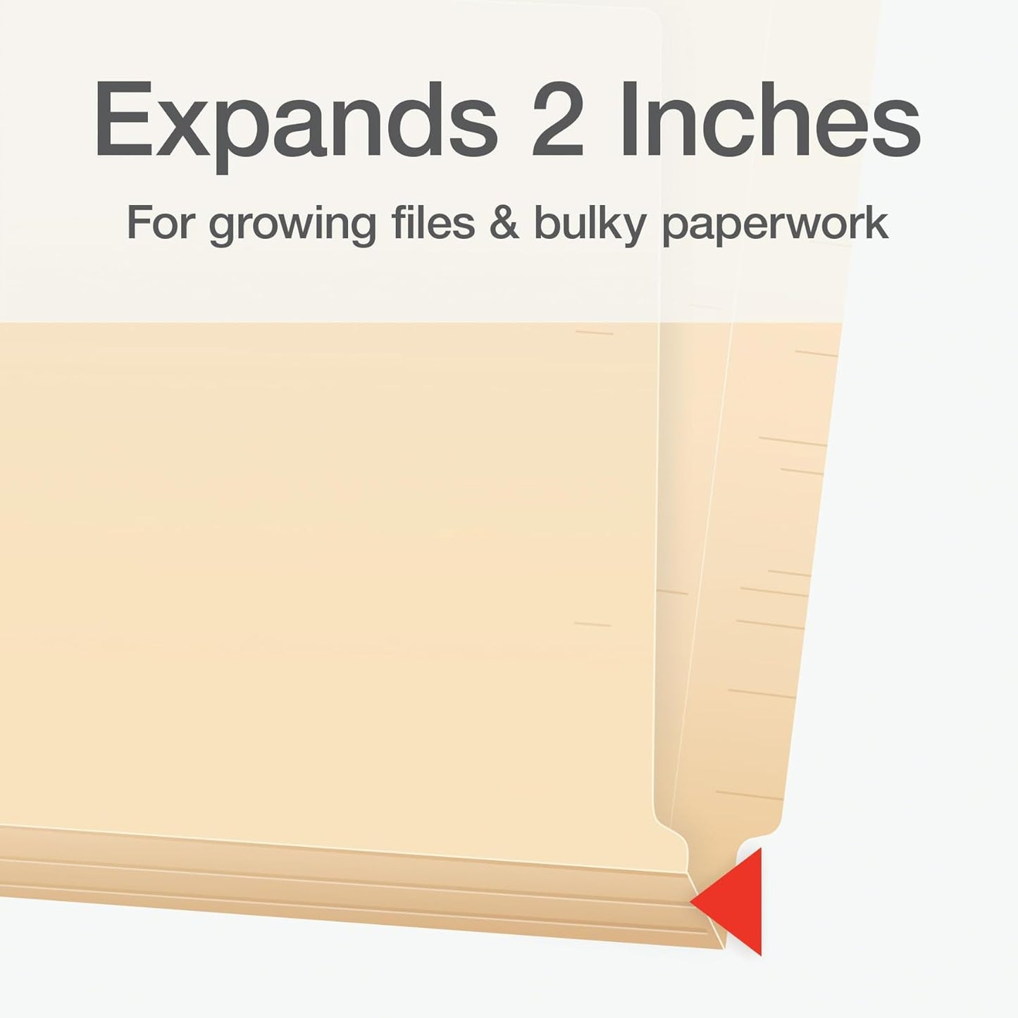 Pendaflex End Tab Fastener File Folder, Manila Folders with Two 2" Bonded Prong Fasteners, Reinforced Straight Cut Tabs, 50 Per Box (44710)