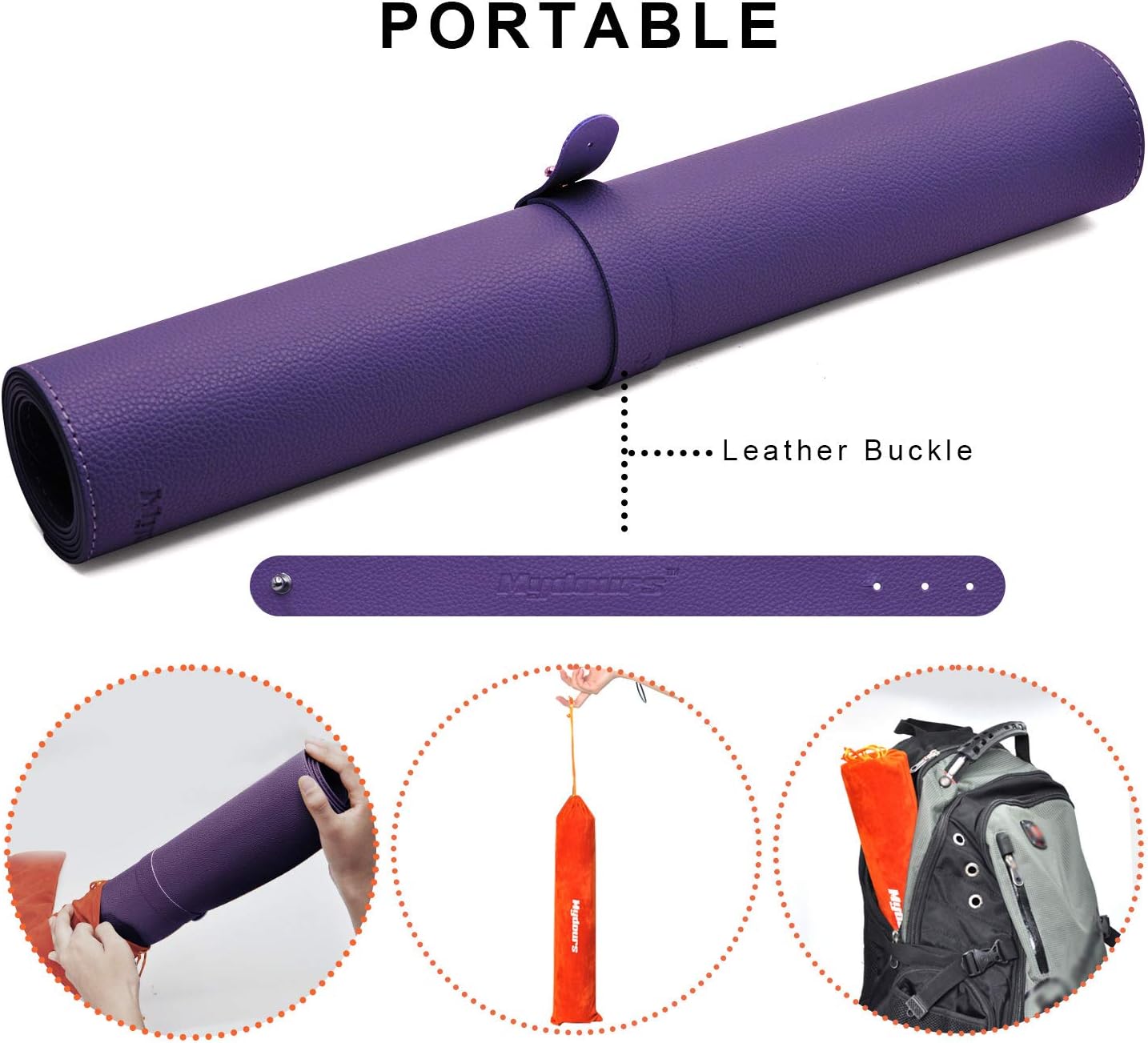 Mydours 38"x16" Large Desk Pad, Purple Desk Mat XL, PU Leather Desk Mat for Workspace & Decor, Durable Keyboard Mouse Pad for Home, Office, Writing & Gaming (Purple)