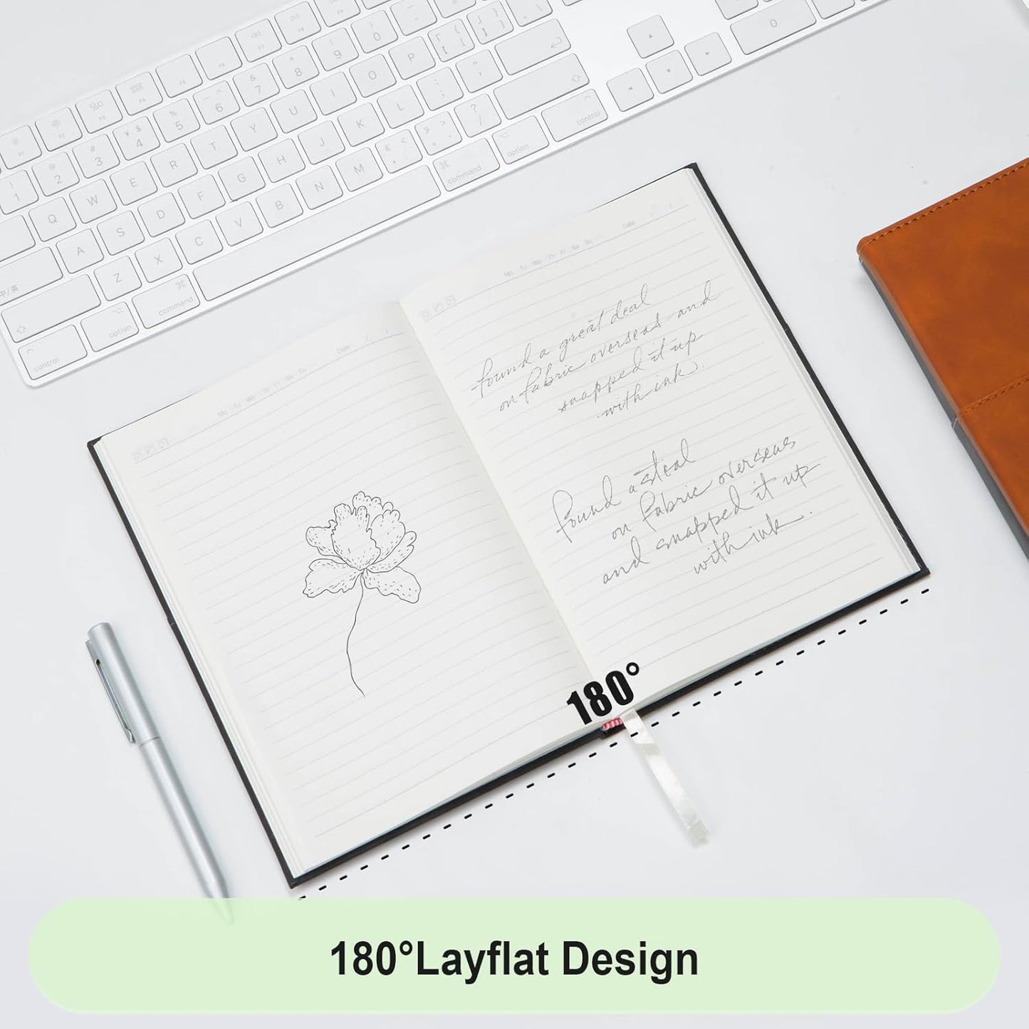 COMIX 6 Pack Lined Journal Notebooks - 240 Pages 5.6" x 8.3" Journaling Notebooks for Women & Men, Fits for Work, Diary, Travel, School, Business, Church, Hardcover, A5, College Ruled