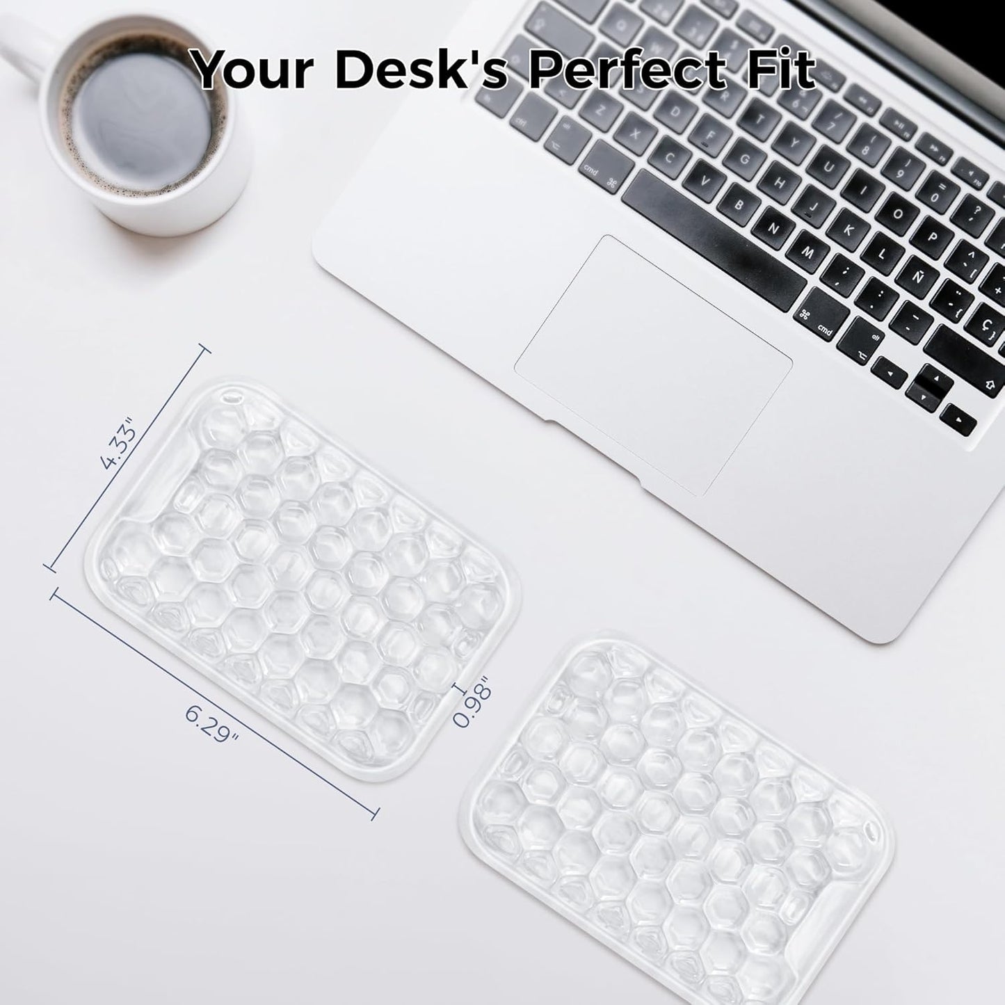 Ospelelf Ergonomic Elbow Rest for Desk, Gel Keyboard Wrist Rest Support, Arm Rest Pad for Mouse, 2 Pack