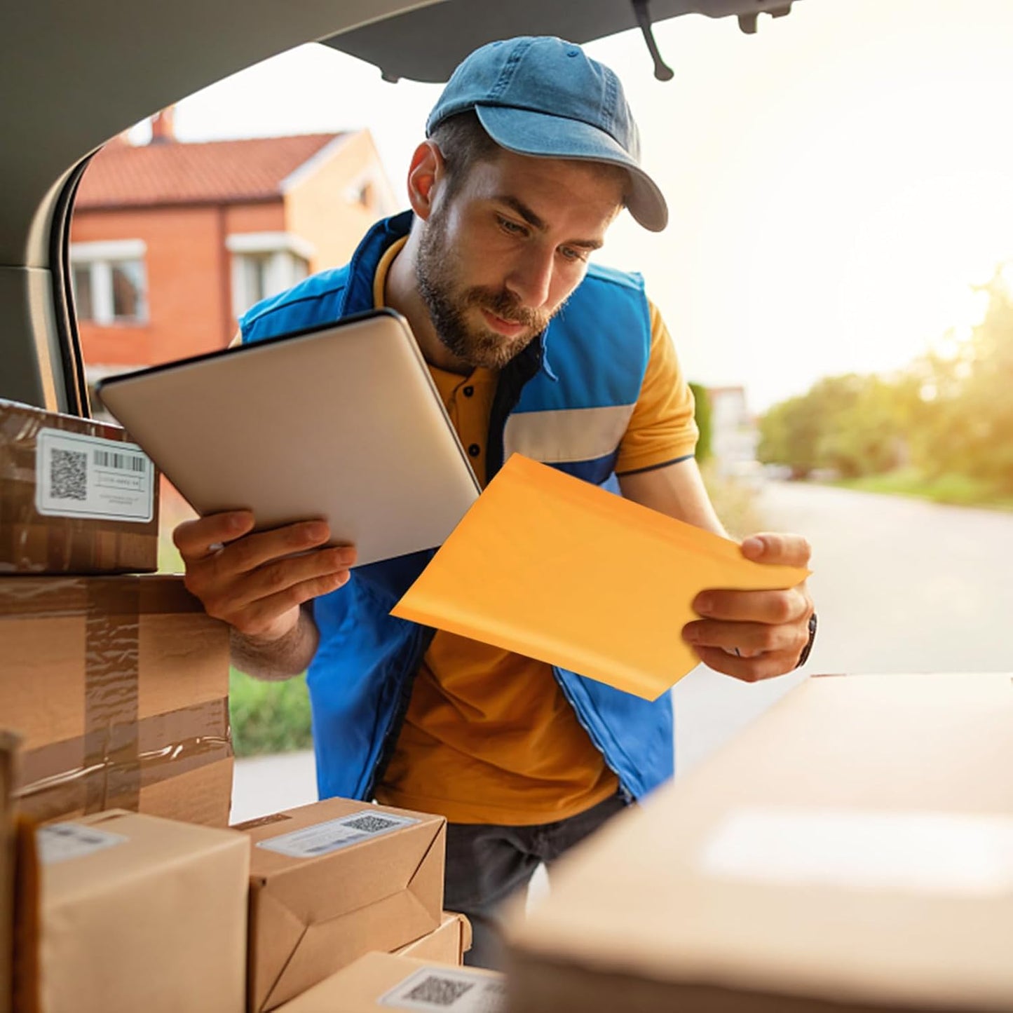 Kraft Bubble Mailers 8.5x11inch 50Pack Yellow Self-Seal Padded Envelopes Bubble Opaque Padded Mailers Shipping Bags for Small Businesses to Package and Mail Jewelry, Electronic Products