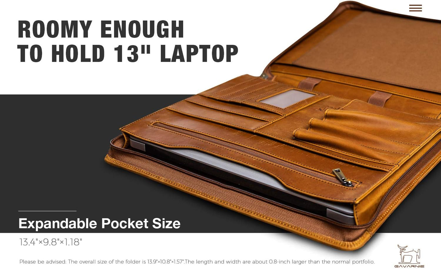 Personalized Leather Portfolio Padfolio for Men, Engraved Gifts for Father's Day for Husband from Wife, Customized Leather Gifts Present for Son/Dad, for Birthday, Brown