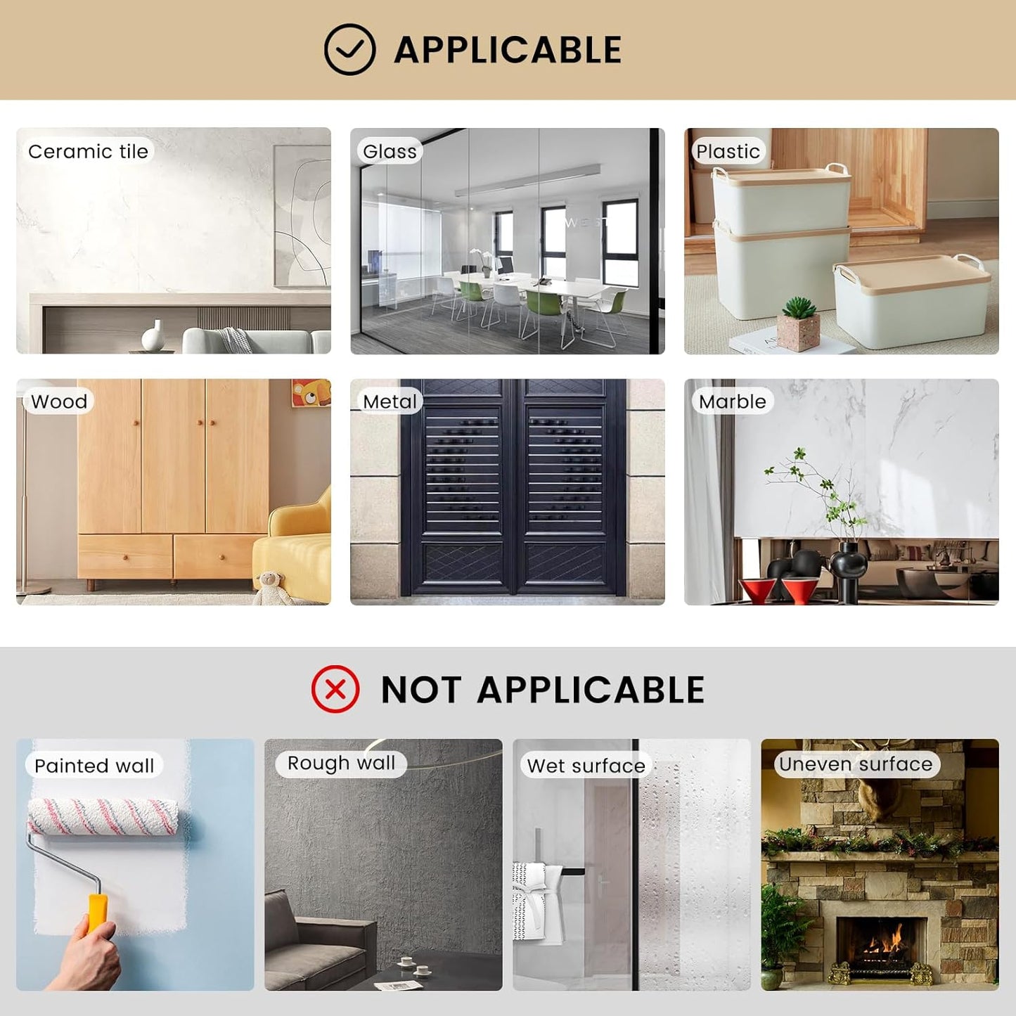 4 Pack Double Sided Tape Heavy Duty, Extra Large16.4FT Nano Double Sided MountingTape, Transparent Strong Removable Adhesive Picture Hanging Strips, Wall Tape Sticky Poster Carpet Decor