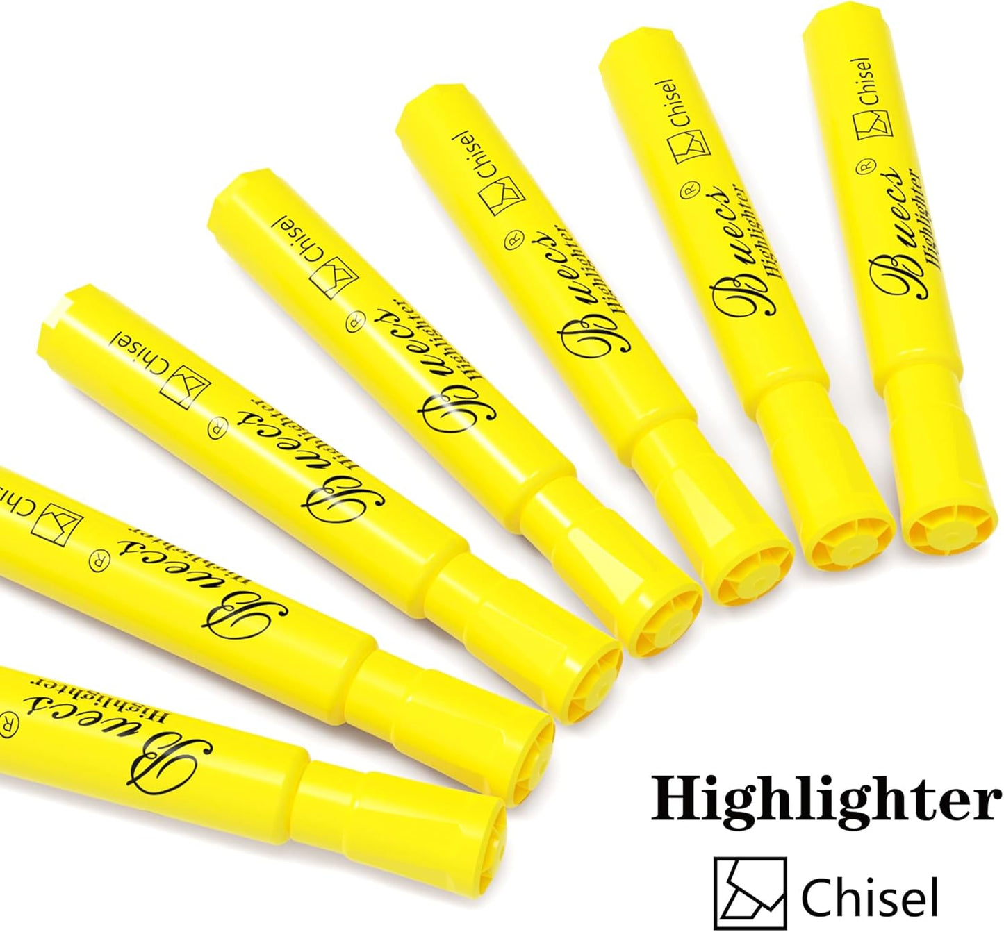 Highlighters Bulk Pack, 96 Count, Chisel Tip,Fluorescent Yellow, suitable for Adults Highlighting Planner Notes, Office School Supplies