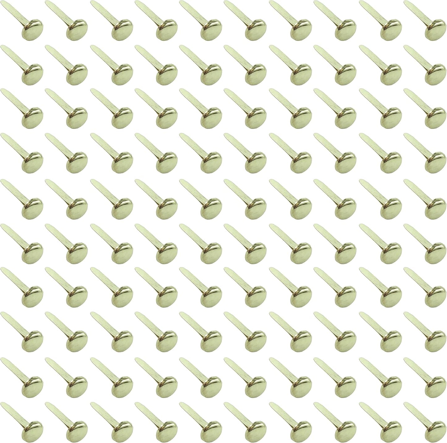 Clipco Paper Fasteners Medium 3/4-Inch Brass Plated (100-Pack)