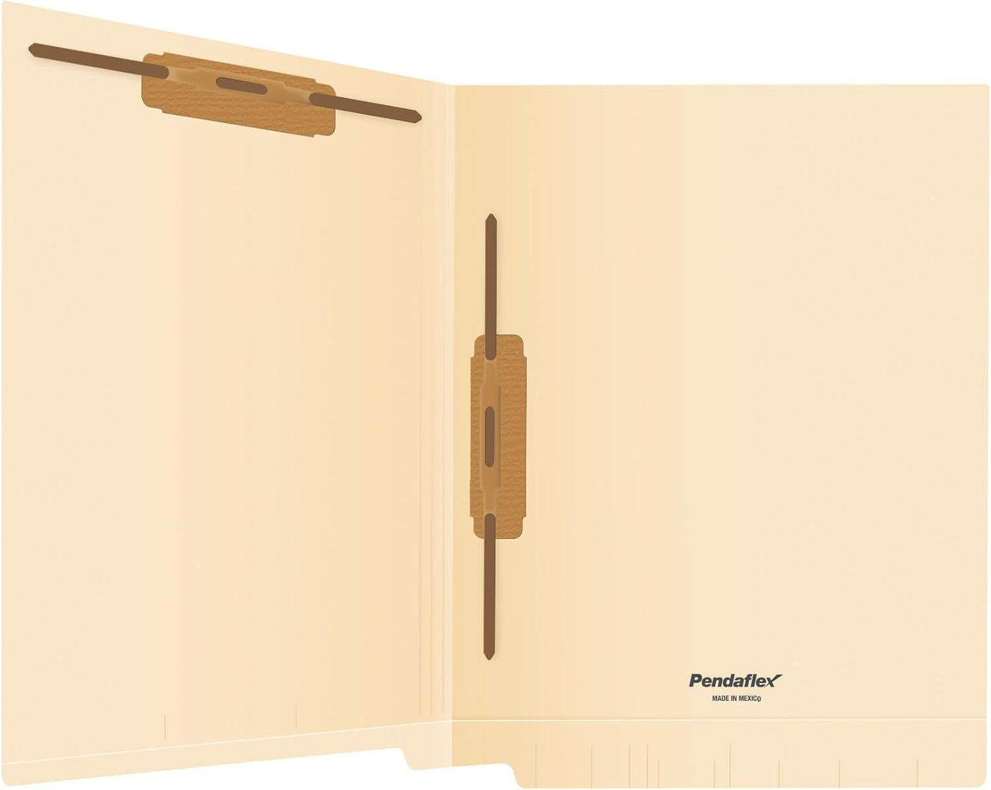 Pendaflex End Tab Fastener File Folder, Manila Folders with Two 2" Bonded Prong Fasteners, Reinforced Straight Cut Tabs, 50 Per Box (44710)