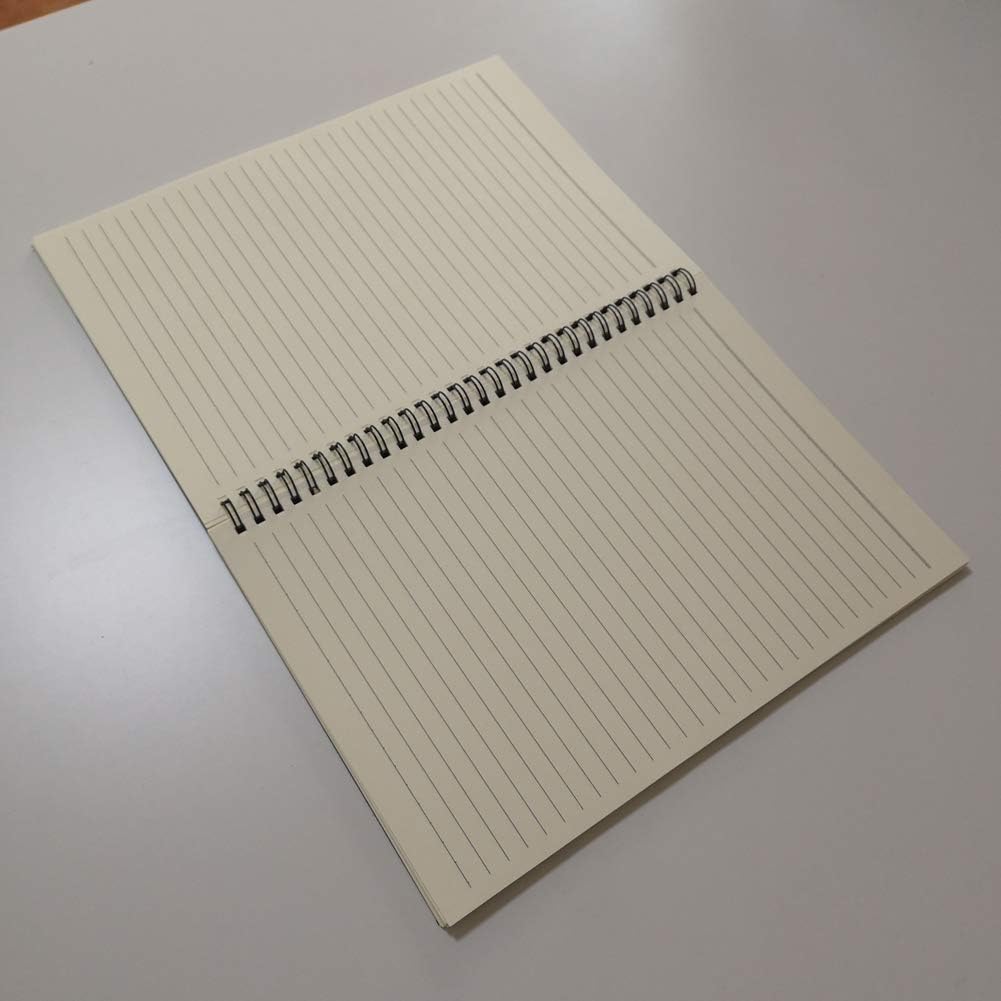 YUREE Spiral Notebook Lined, B5 Soft Cover Spiral Journal, 5 Notebooks Per Pack, 60 Sheets (120 Pages), 10.2" x 7.2", Brown