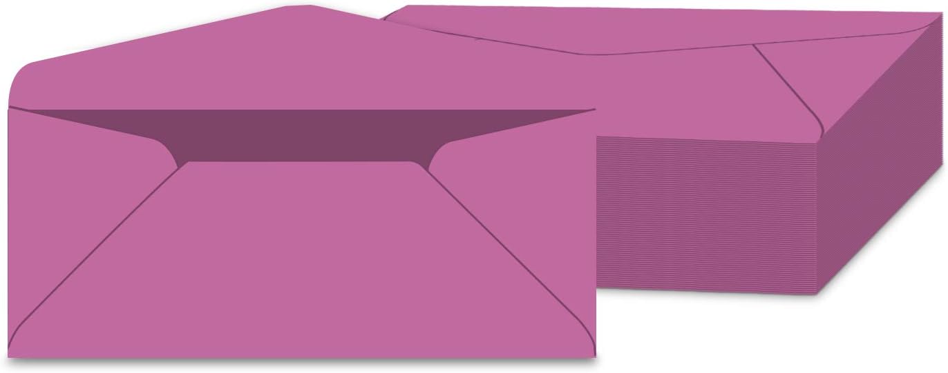#10 Color Envelopes | Colored Standard Business Size Mailers | Value Pack of 500 Per Pack | 4 1/8 x 9 1/2 Inches (Purple)