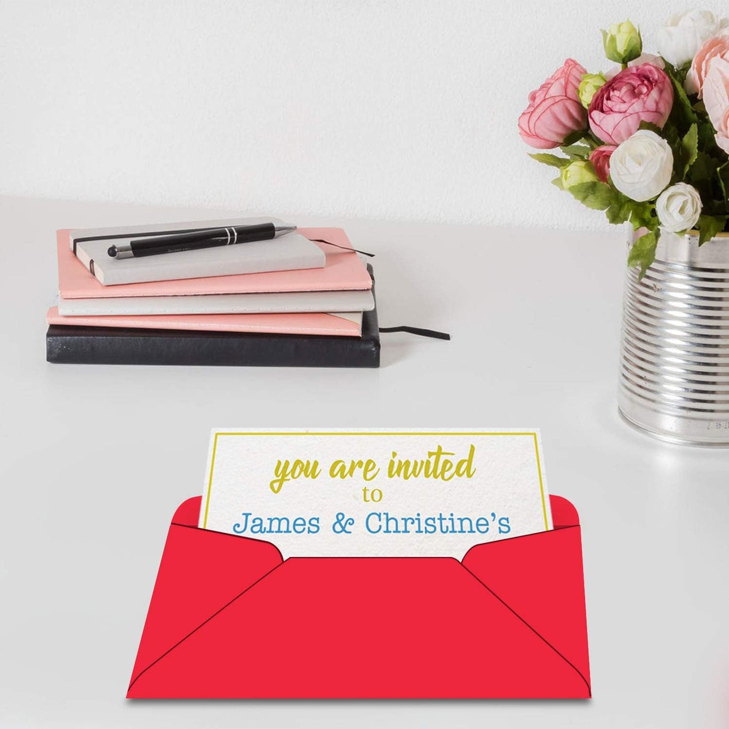 #10 Color Envelopes | Colored Standard Business Size Mailers | Value Pack of 500 Per Pack | 4 1/8 x 9 1/2 Inches (Red)
