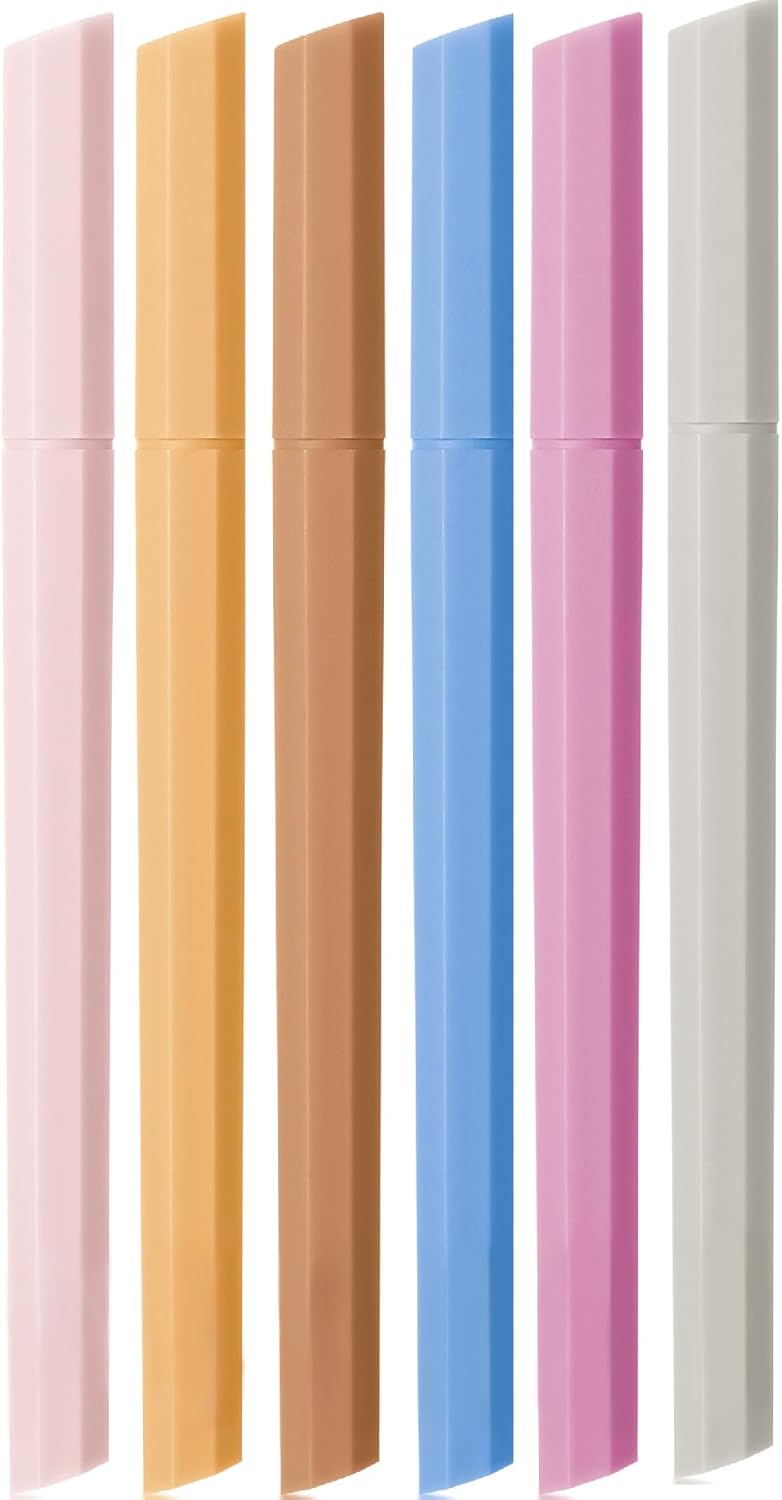 Mr. Pen- Aesthetic Highlighters, 6 Pack, Chisel Tip, Retro Tones, Cute Highlighters Assorted Colors