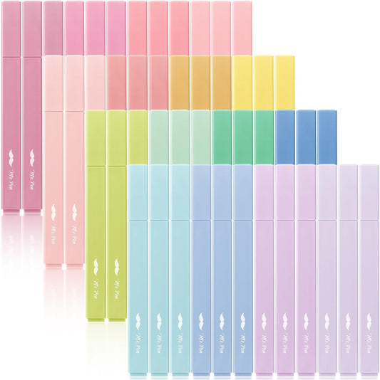 Mr. Pen- Aesthetic Highlighters, 48 Pack, Chisel Tip, Pastel Colors, Bulk Cute Highlighters Assorted Colors