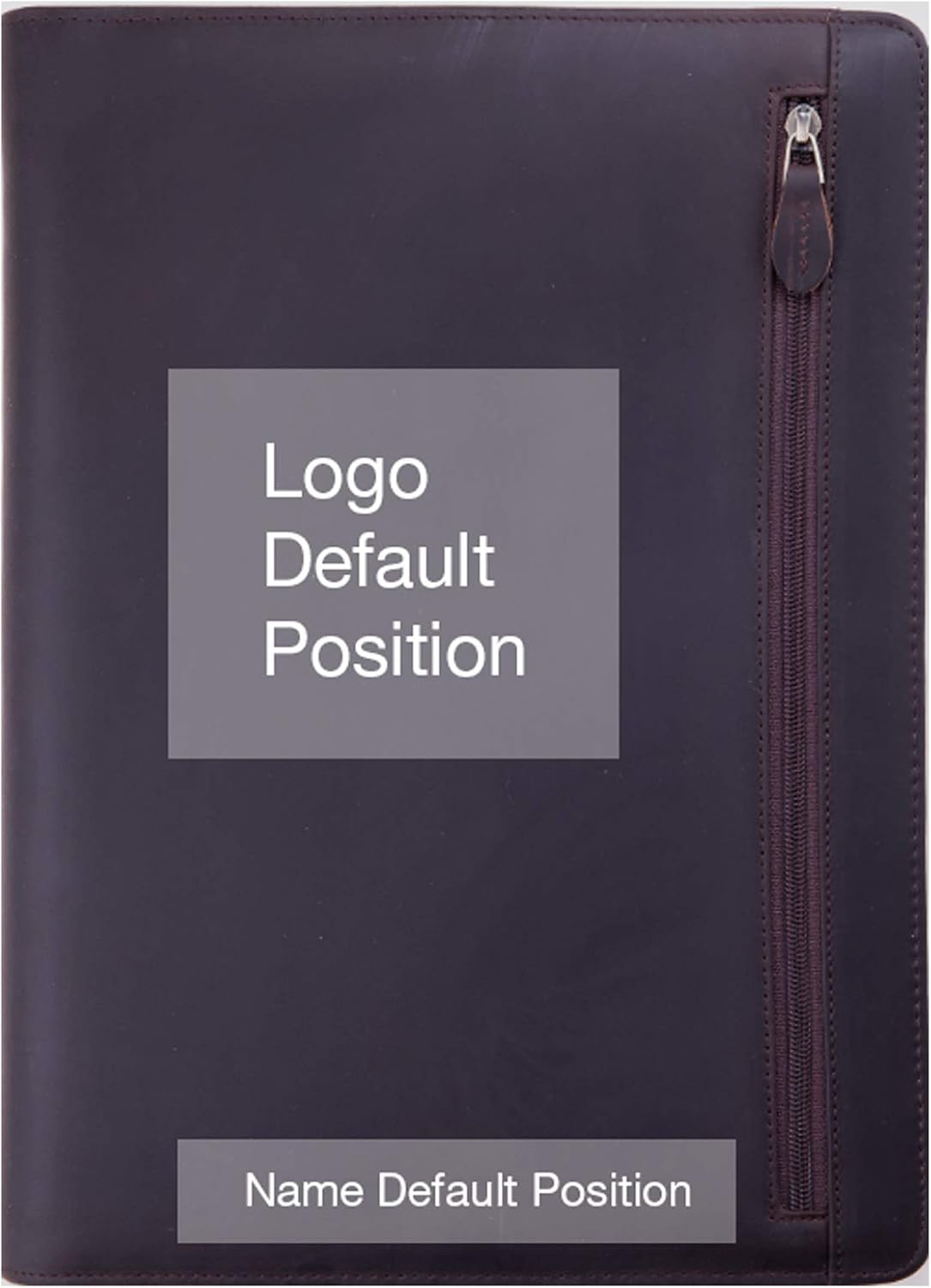 Personalized Leather Portfolio Padfolio for Men, Engraved Gifts for Father's Day for Husband from Wife, Customized Leather Gifts Present for Son/Dad, for Birthday, Dark Brown