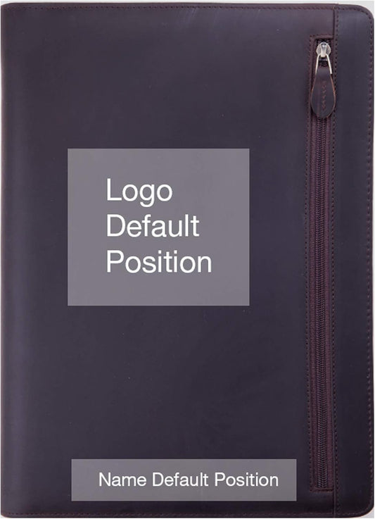 Personalized Leather Portfolio Padfolio for Men, Engraved Gifts for Father's Day for Husband from Wife, Customized Leather Gifts Present for Son/Dad, for Birthday, Dark Brown