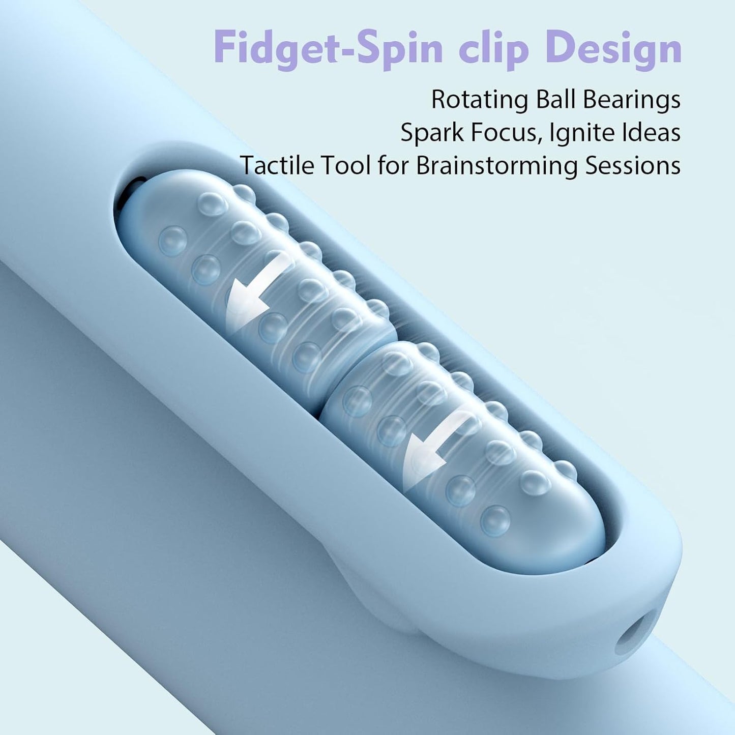 8 Pack Blue Ink Gel Pens，Quick-Dry 0.7mm Fine Point Fidget Pens for Smooth Writing, Journaling & Drawing, Aesthetic Morandi Color Pens for Women, School & Office Supplies (Morandi Blue Ink)