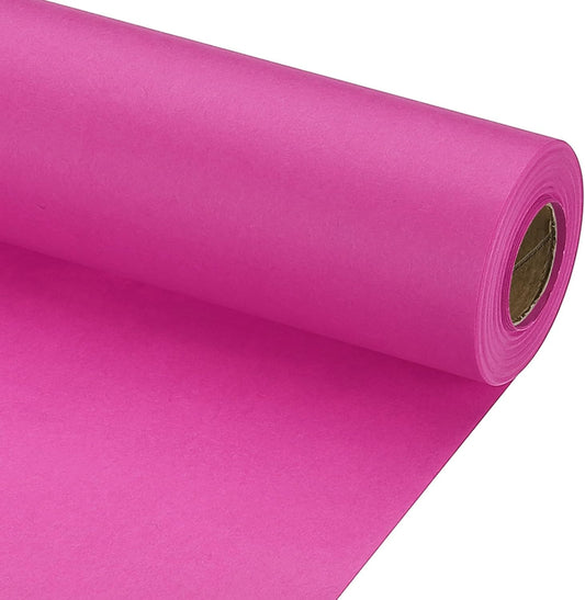 PATIKIL Wrapping Paper, 17" x 600"(49') 70 GSM Craft Paper Roll Kraft Packing Paper for Poster Bulletin Board, Gift Wrapping, Rose Pink