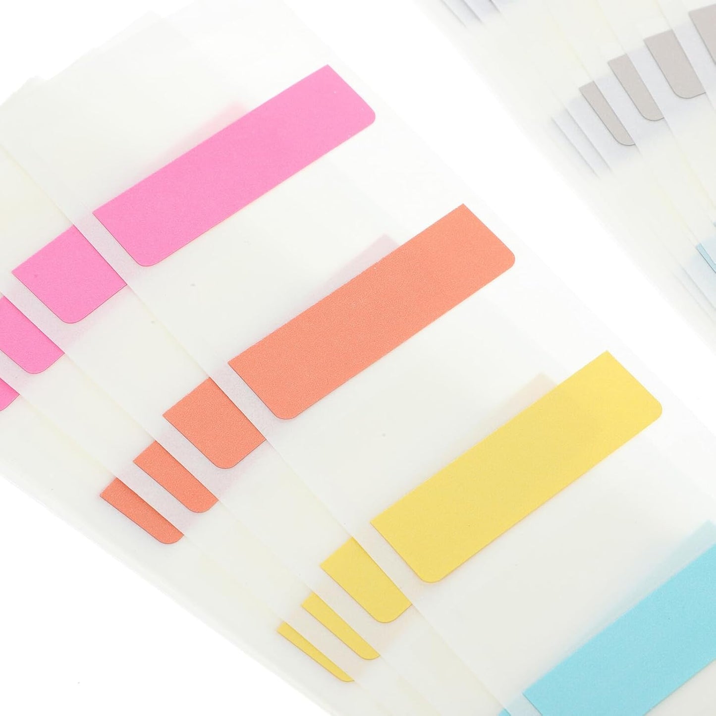 Gatuida 180Pcs Colorful Book Tabs Large Sticky Annotation Paper Tabs for Books Notebooks Binders Writable and Repositionable Index Markers for Students Teachers Reading and Note Taking