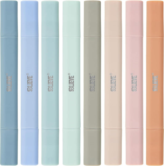 BLIEVE- Aesthetic Bible Highlighters No Bleed Through Assorted Colors, Cute Highlighter Dual Tip For Journaling Supplies And School Accessories, Bible Highlighters And Pens No Bleed (COASTAL DREAM)