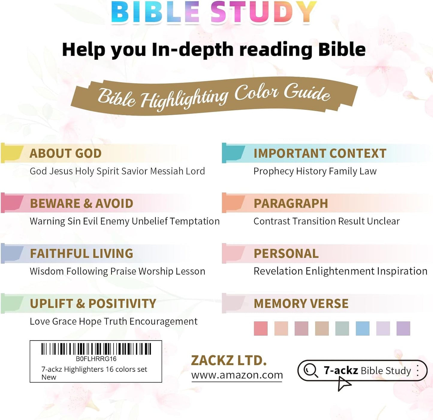 Pastel Bible Highlighter Markers 16 Pack, No Bleed, Cute Aesthetic Highlighters Assorted Colors Dry Quickly for Bible Study Journaling, Textbook Motivational Gift for Christians, Friends