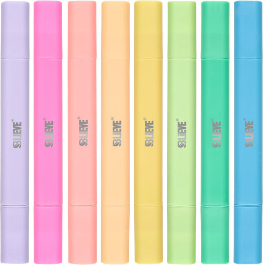 BLIEVE- Aesthetic Bible Highlighters No Bleed Through Assorted Colors, Cute Highlighter Dual Tip For Journaling Supplies And School Accessories, Bible Highlighters And Pens No Bleed (VIBRANT)