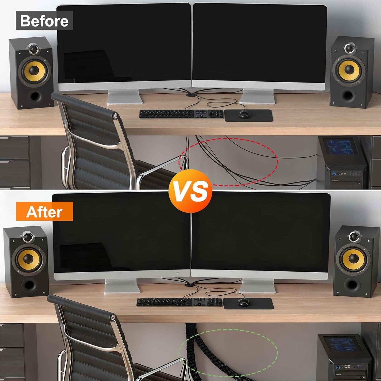 MECCANIXITY 20ft Braided Cable Sleeve, 1/32" ID 200C High Temperature 1500V Fiberglass Wire Insulation Cord Protector Organizer Wires Management for Motor Engine Fuel Line, Black