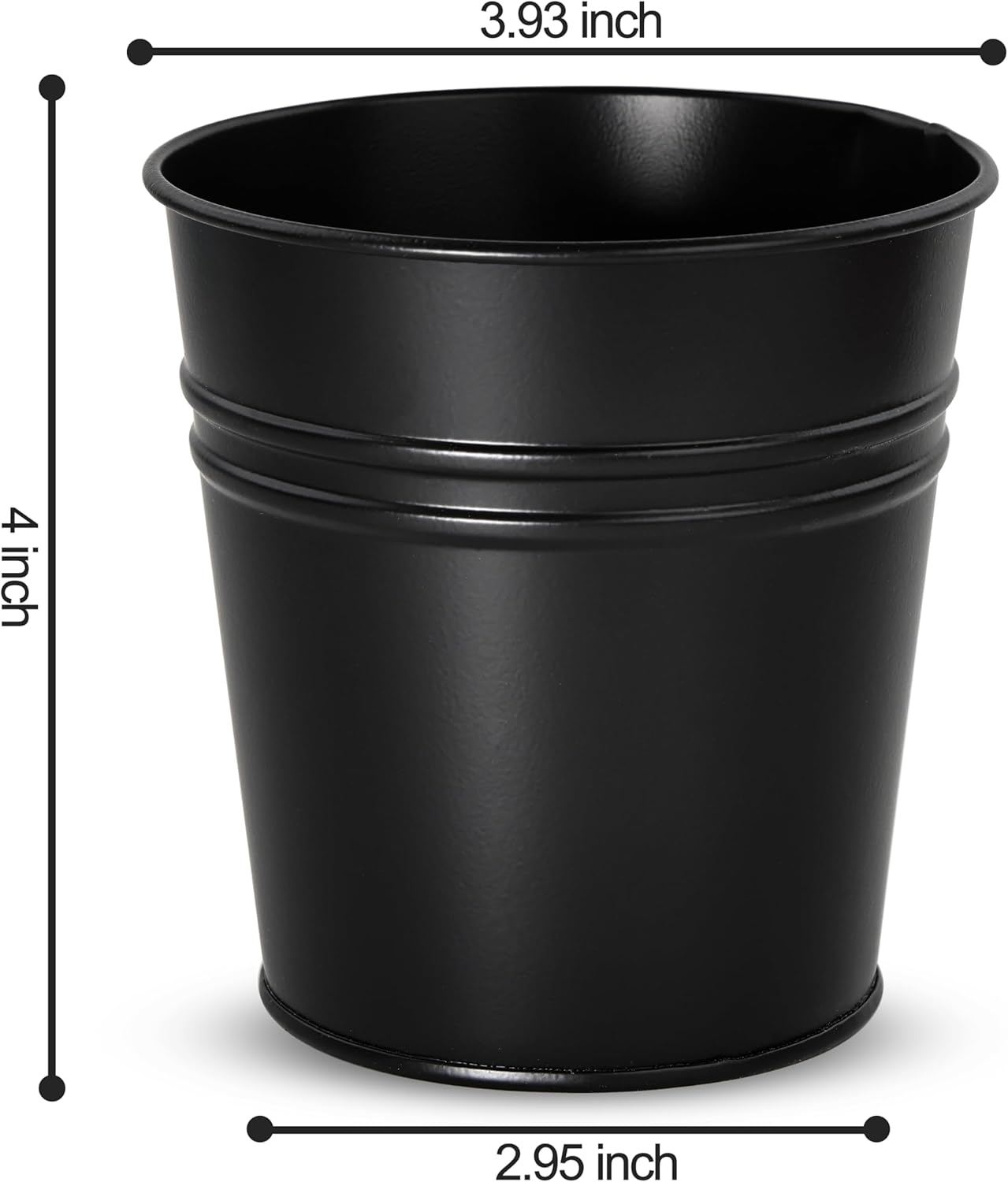 Pen Holder Cups for Desk,Metal Pencil Holder,Marker Pen Storage Holder Desktop Stationery Organizer Makeup Brush Holders, Desk Accessories & Workspace Organizers for Office School Home -2 Pack (Black)