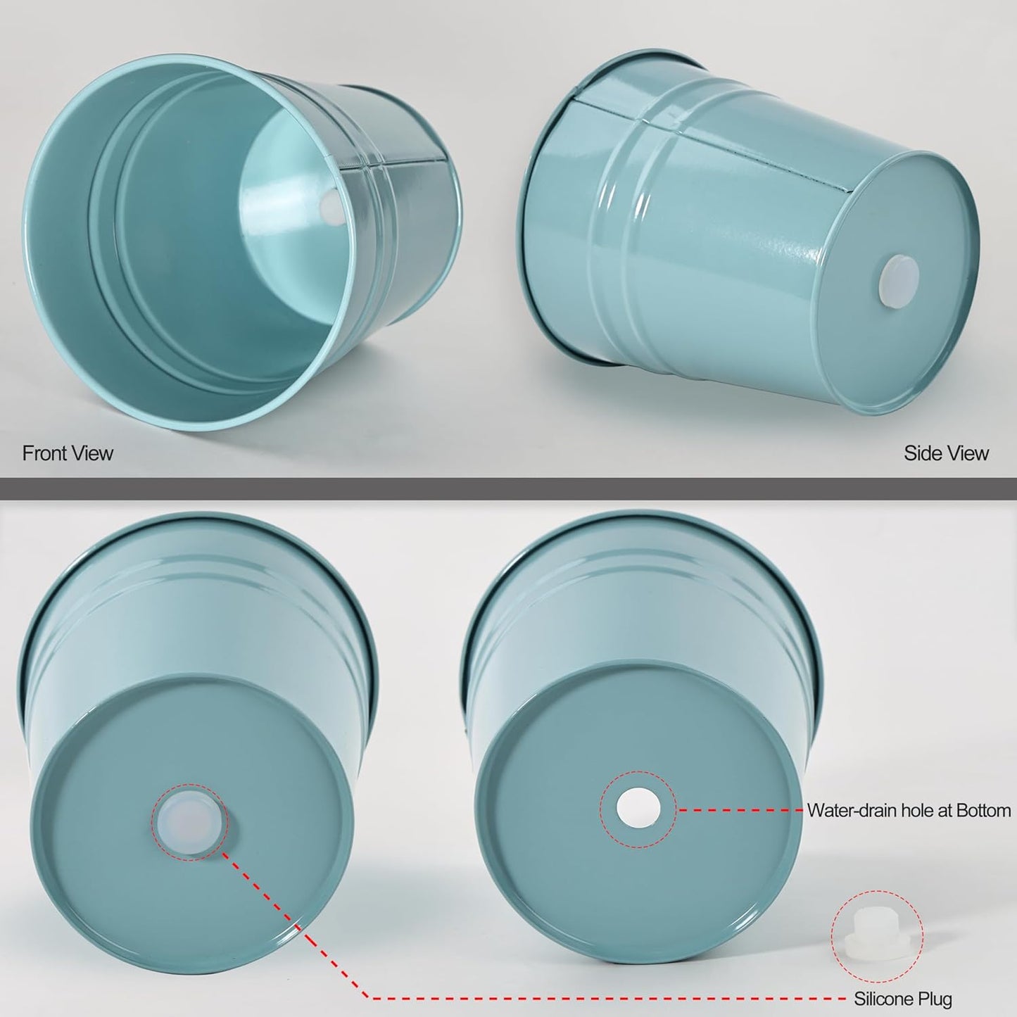 Pen Holder Cups for Desk,Metal Pencil Holder,Marker Pen Storage Holder Desktop Stationery Organizer Makeup Brush Holders, Desk Accessories & Workspace Organizers for Office School Home -2 Pack (Black)