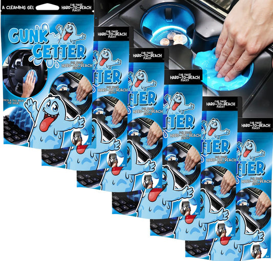 Cleaning Gel for Those Hard to Reach Places, Automotive Cup Holder Electronic Keyboard Office, Slime Gel Cleaner Dust Crumb Removal, 6 Pack