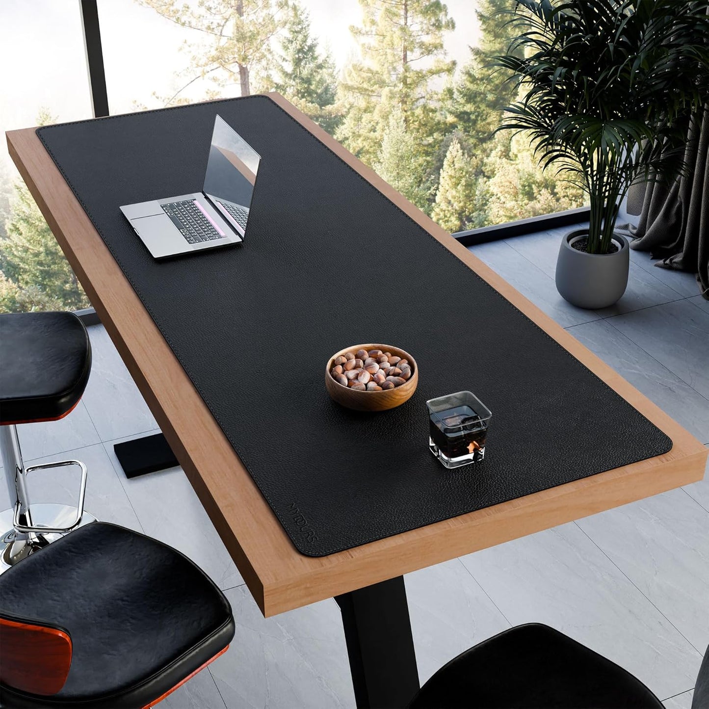 Mydours Super Large 79" x 28" Desk Mat, Full Desk Blotter Pad, Desktop Computer Desk Mat, Mouse Pad for Home Office & Computer Workstation, Extra Pad for Standing Desk (Black)