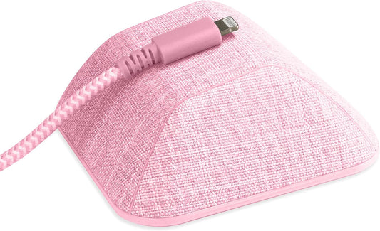 Smartish® Magnetic Cord Holder - Cable Wrangler Organizer Stocking Stuffer with Magnet Clips for Charger Management on Desktop, Nightstand for USB-C + Lightning - I'm Blushing