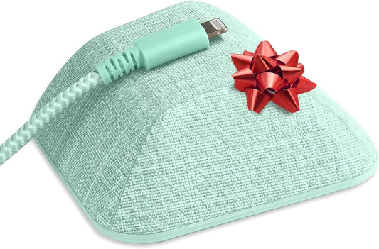 Smartish® Magnetic Cord Holder - Cable Wrangler Organizer with Magnet Clips for Charger Management on Desktop, Nightstand, or Side Table for All Cables, USB-C, Lightning Cables - Teal Me More