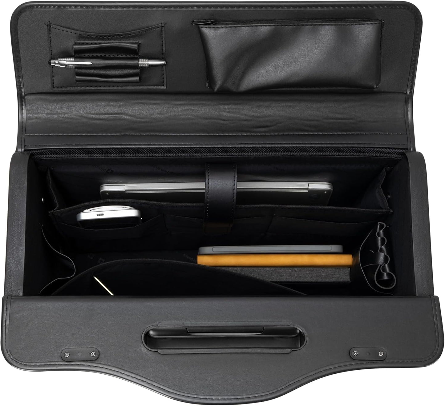 Alpine Swiss Wheeled Briefcase | Rolling Briefcase Locking Telescopic Handle 4 Replaceable Wheels | Pilot Lawyer Litigator Attache Case | 17” Laptop Compartment | Dual Combo Locks | Organizer Pockets