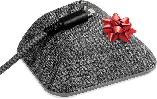 Smartish® Magnetic Cord Holder - Cable Wrangler Organizer Stocking Stuffer with Magnet Clips for Charger Management on Desktop, Nightstand for USB-C + Lightning - No 2 Pencil Gray