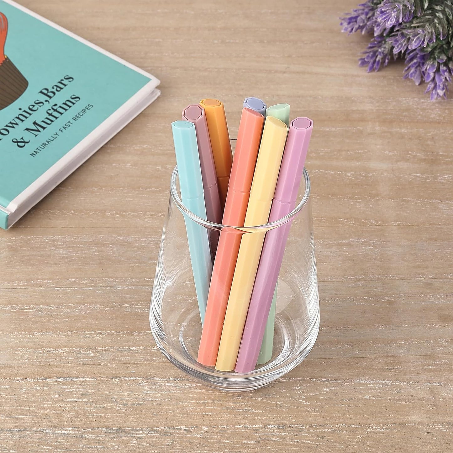 Mr. Pen- Aesthetic Highlighters, 8 pcs, Chisel Tip, Assorted Colors, Bible Highlighters No Bleed